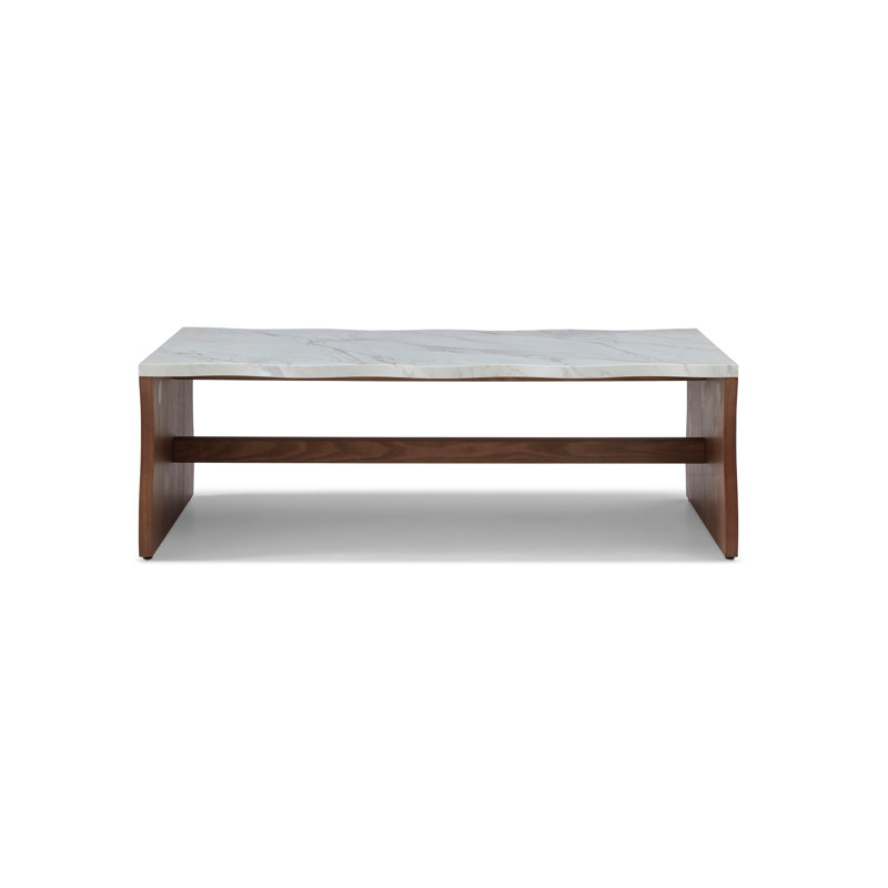 Table basse 47,24 "Whisper Of Waves, Noyer brun