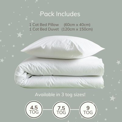 Reversible Toddler Duvet And Pillows Set
