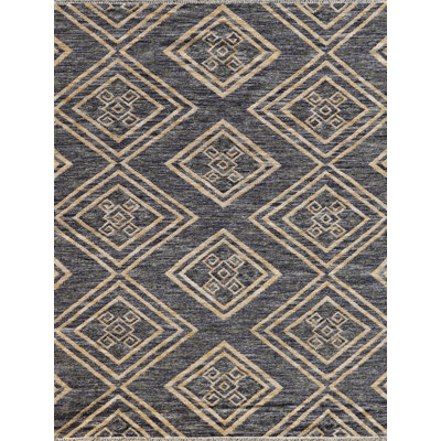 Tapis unique brun / or 9 pi x 12 pi Aria
