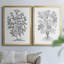 B&W Plant Spechantillon I - Ensemble de 2 reproductions de cadres photo sur toile-275570116-275570126