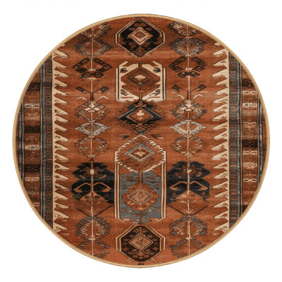 Machine Washable Turkish Brown Area Rug