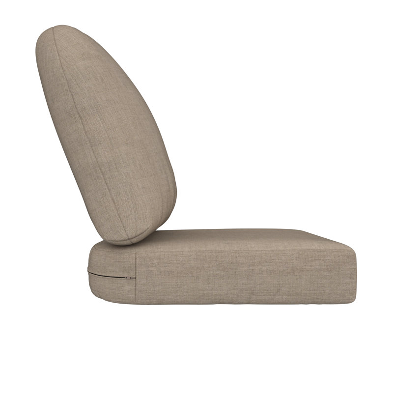Outdoor Sunbrella® Seat/Back Cushion, Cast Ash Sunbrella® Plainweave