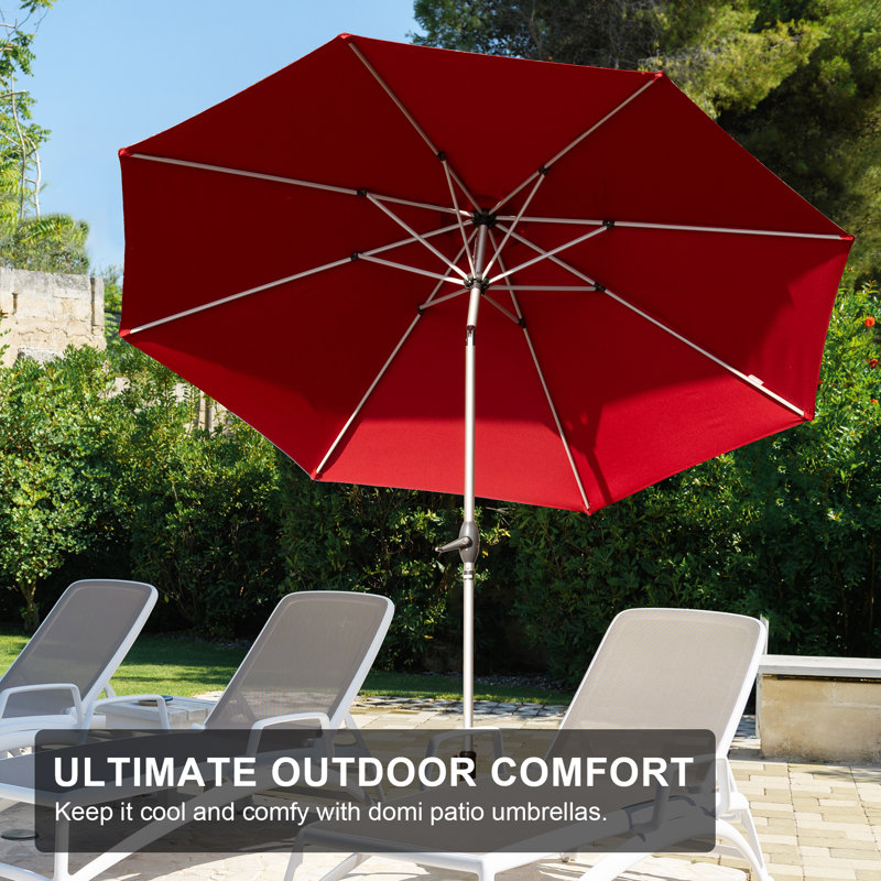 Parasol de marché 105,51 po Jizelle, Rouge