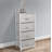 Gastineau Sorbus 4 Drawers Chest Nightstand with Steel Frame, Wood Top, & Fabric Bins-578981055