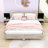 Wood Floating Platform Bed with LED Lights and Built-in Nightstands-1369236731-1369236729