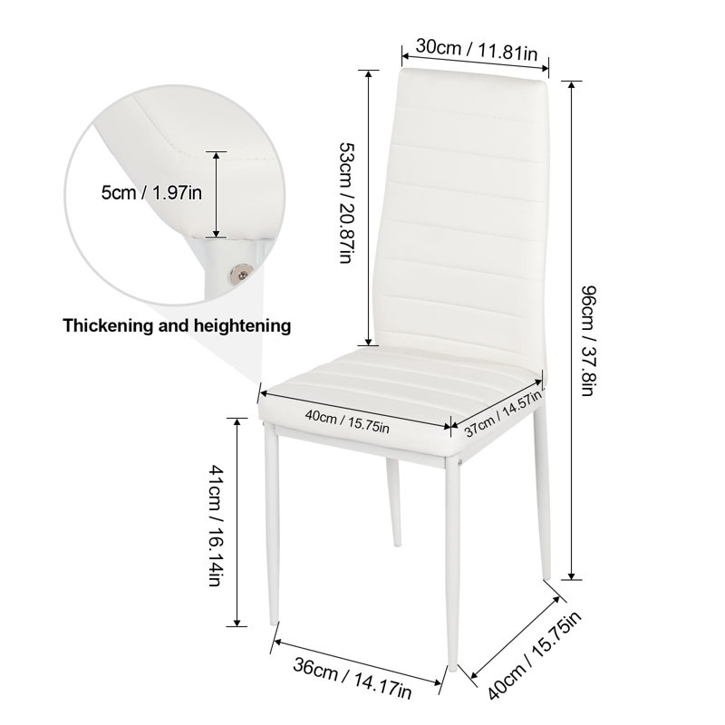 6 - Person Extendable Dining Set, White