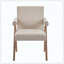 Fauteuil rembourré en tissu Poppy idéal pour la salle à manger à la maison-124576022