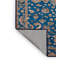 Tapis bleu Tabriz lavable à la machine-948453688