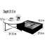 Ensemble de tables basses Luxury Square-1823098182