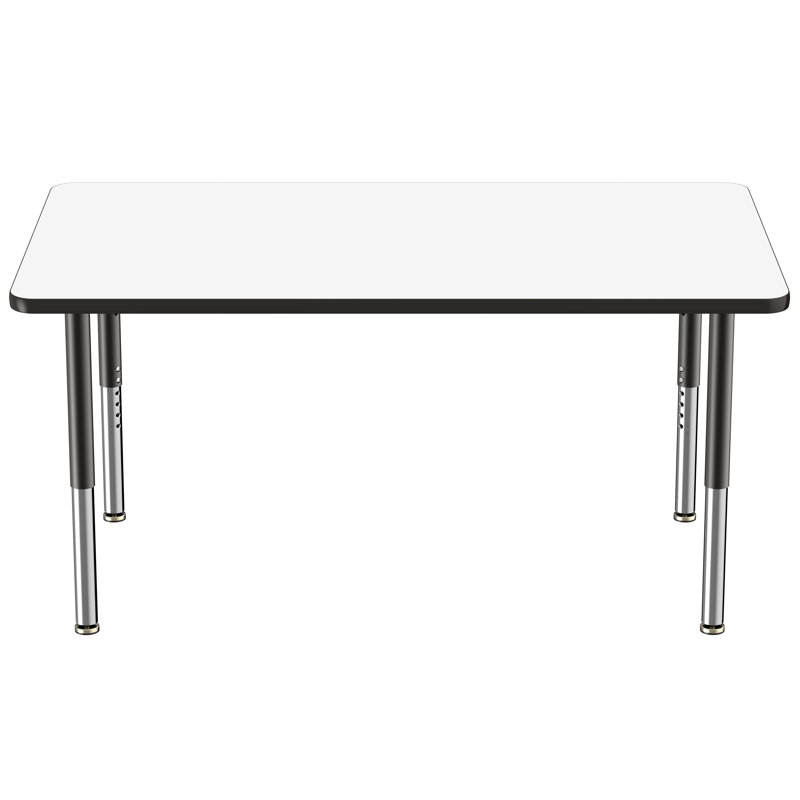 Table d'activités rectangulaire, 36" x 60", Tableau blanc / noir, Super