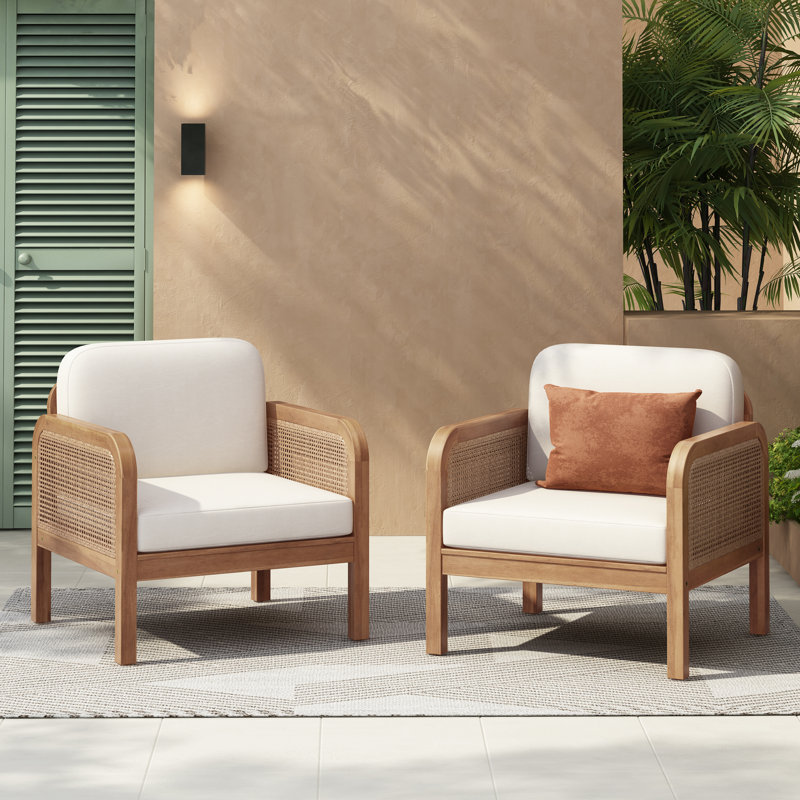 Chaise longue avec coussins Pike Patio