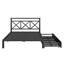 Lit plateforme double avec rangement