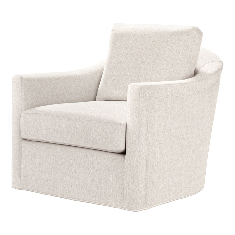 Fauteuil Catalina, Perigold craie douce au toucher, Expresso