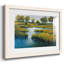 Vue des marais III - Tableau en verre acrylique avec passe-partout, grand format, pour salon-204181301-204181451