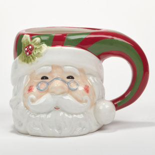 Dr. Seuss's Grinch Santa Sculpted Mug With Sound, 21 oz.