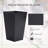Set of 3 Tall Planters with Drainage Hole, Outdoor Flower Pots, Indoor Planters for Porch, Front Door, Entryway, Patio and Deck-332062509