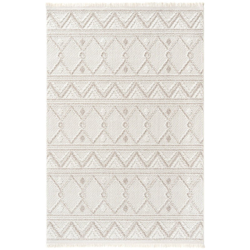 Afet Machine Made Indoor / Outdoor Area Rug, Rectangle 6'7" x 9'6"
