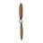 Dayina Metal Wood Inspired 2 Blade Airplane Propeller Brown Wall Decor with Aviation Detailing-67980741-67980744