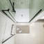 28-32"W X 72"H Left And Right Opening Universal Pivot Shower Door, Open Outside, With 1/4" And 5/16" Tempered Glass And Matted Black Finish