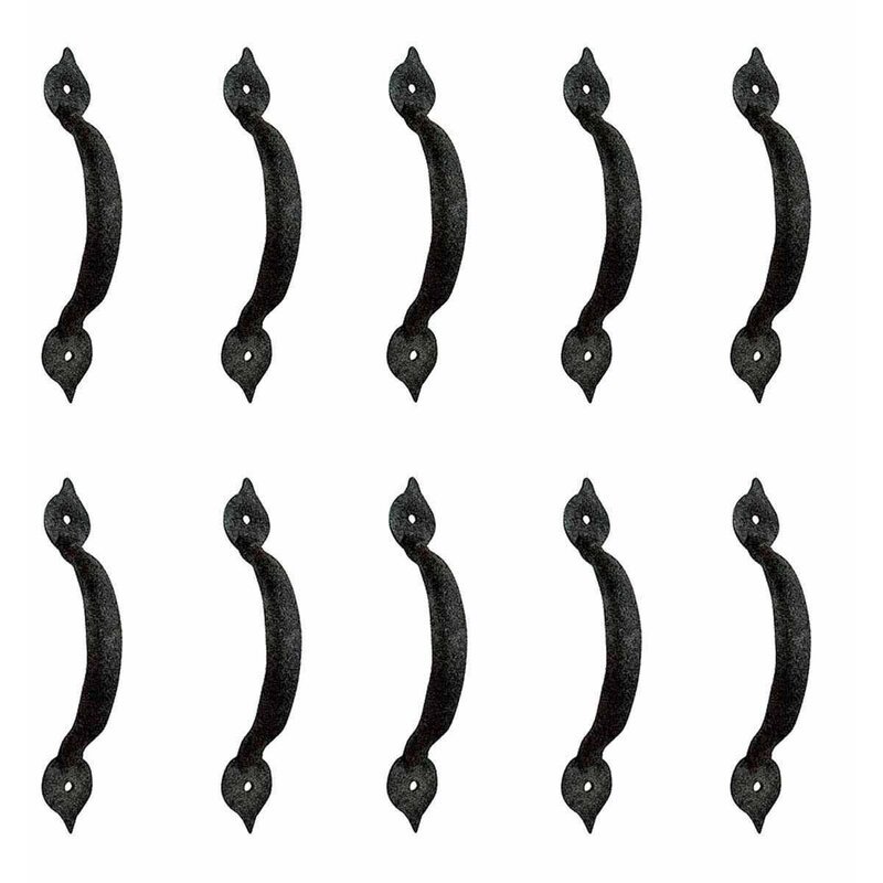 The Renovators Supply Inc. Spear Wrought Iron Door or Drawer Pull Plate ...