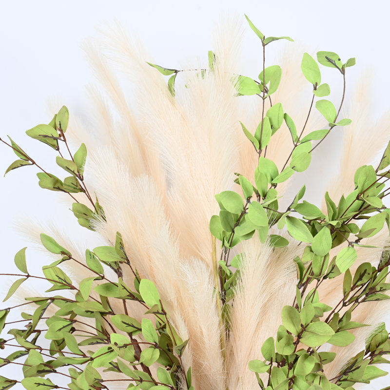 36 po Pampas de ferme, verdure, feuillage, tige de pulvérisation, fausses branches pour décoration de salle à manger, centres de table