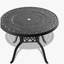 5-Piece Set Of All-Weather Cast Aluminum Dining Furniture Set With Black Frame