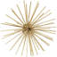  Ensemble de 3 décorations murales en métal à motif d'étoiles longues en métal 6 ", 9", l 12 ", or