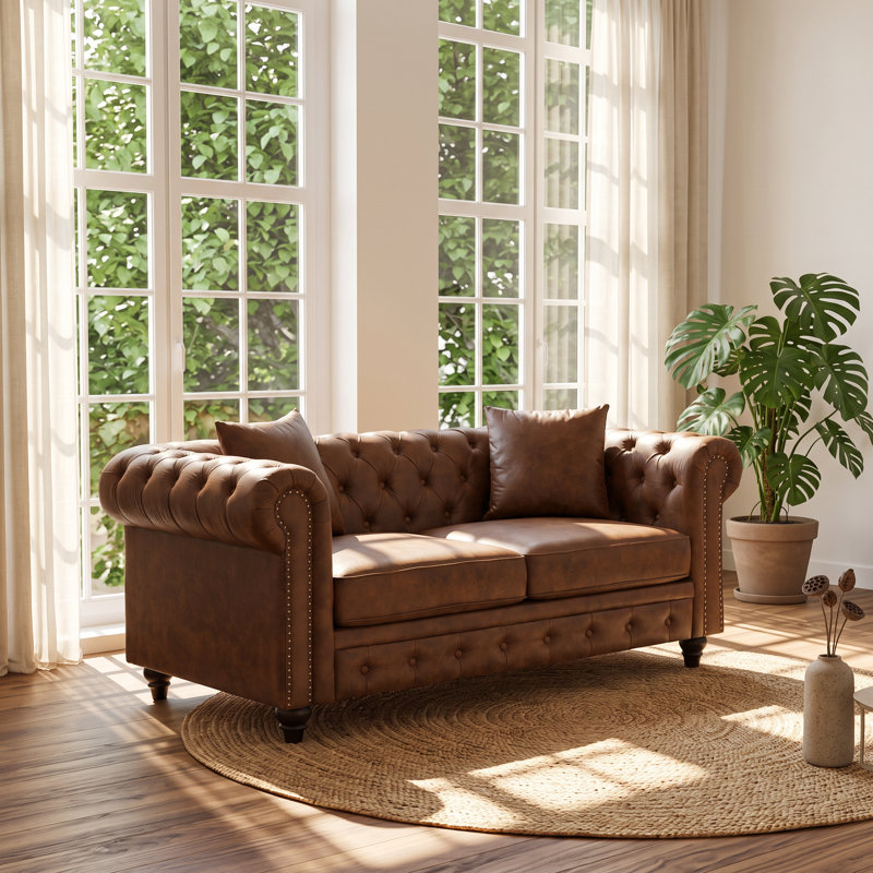 Upholstered 63.5 " Fabric Sofa