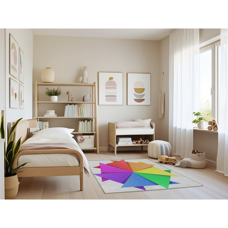 Mauve Tapis décoratif, Rectangle 4 pi x 6 pi
