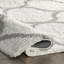 Tapis ivoire / gris à poils longs Armiead Cozy Trellis-869828348
