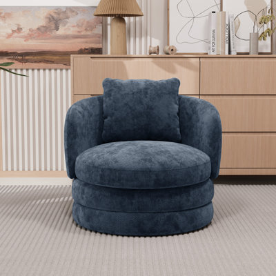 Fauteuil d'appoint large et moderne rembourré