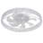 Modern Ceiling Fan Light, Remote, Dimmable LED, 6-Speed, Quiet, Flush Mount