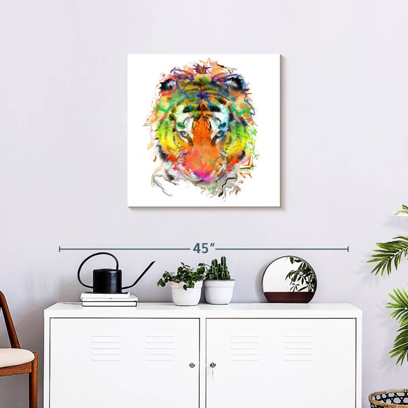 Crowle Tiger Paint, 24" H x 24" W