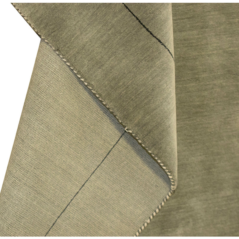 Hand Knotted Wool Area Rug in Gray