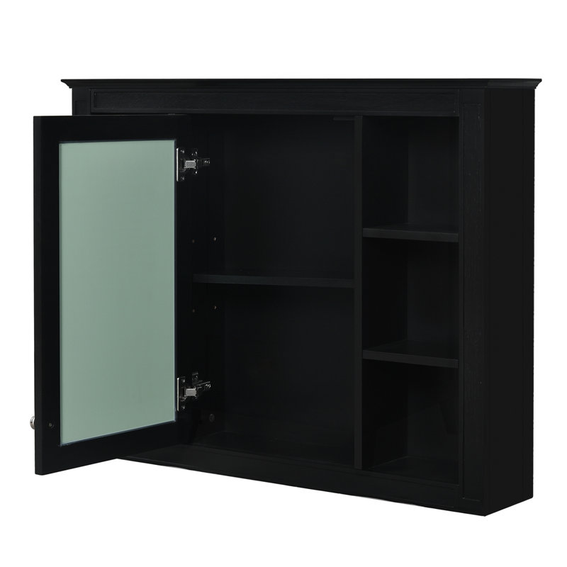 35" X 27.5" Wall Mounted Bathroom Storage Cabinet
