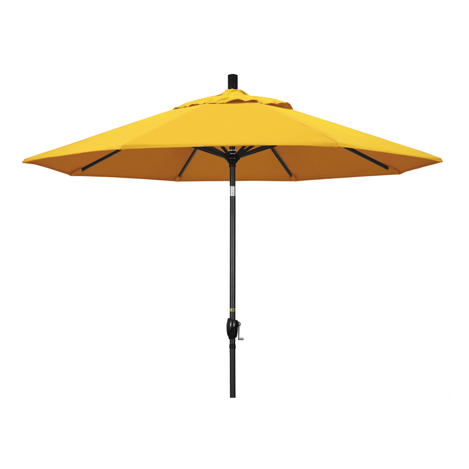 Iuka 9' Umbrella, Canvas Sunflower Yellow Sunbrella® Canvas