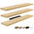 Sorbus Floating Shelves for Wall - Set of 3 Extra Long Floating Shelves for Bedroom, Kitchen, Living Room, Bathroom Shelves, Farmhouse Home Decor - Wall Mounted Floating Shelves - Extra Large, Maple-109748803-124322117