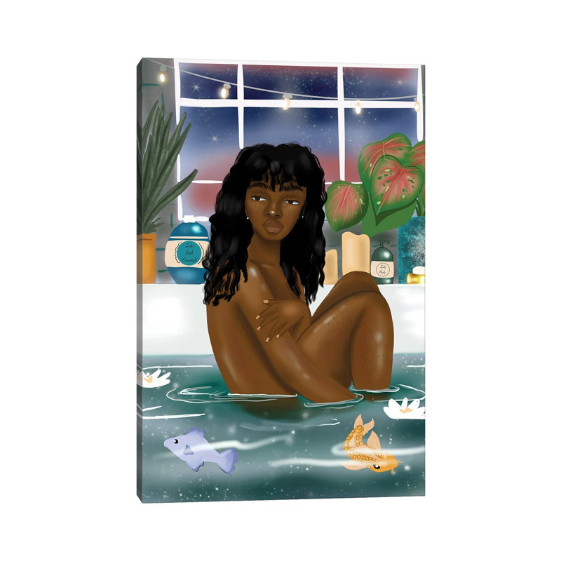 Bathtime Fantasy - Print on Canvas, Wrapped Canvas, 66.04 cm H x 45.72 cm W x 1.91 cm D