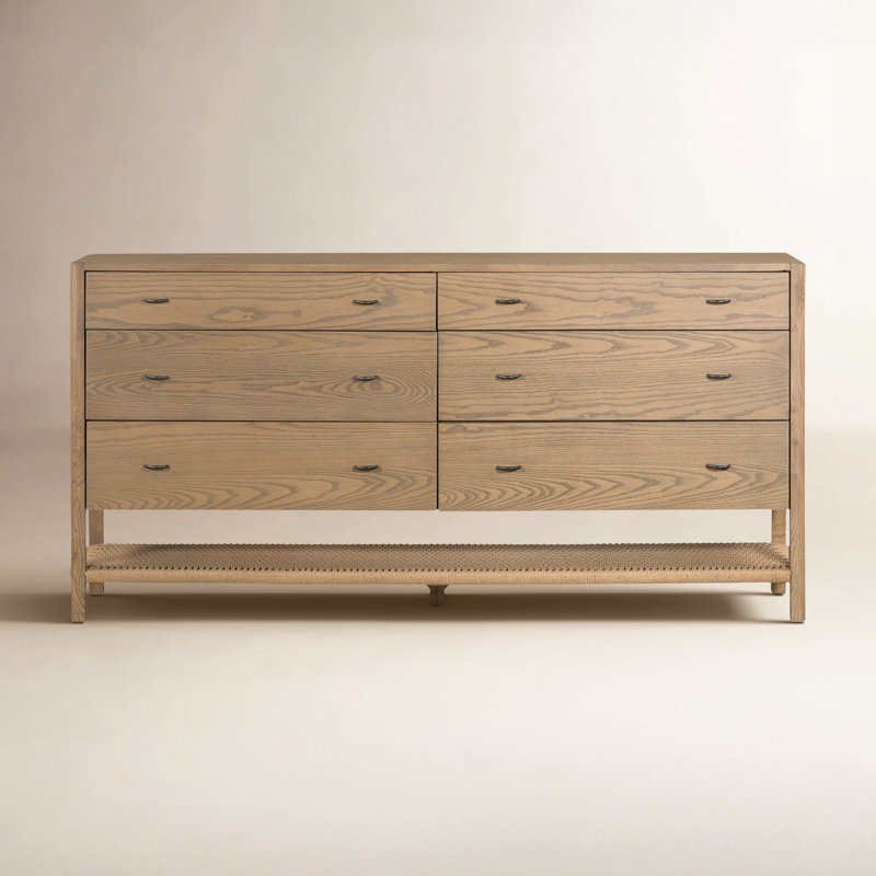 Deirdre 69'' W 6 - Drawer Dresser, Dune Ash