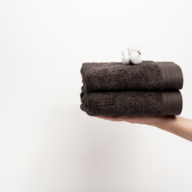 Raquel Midweight Hand Towel, Chocolate