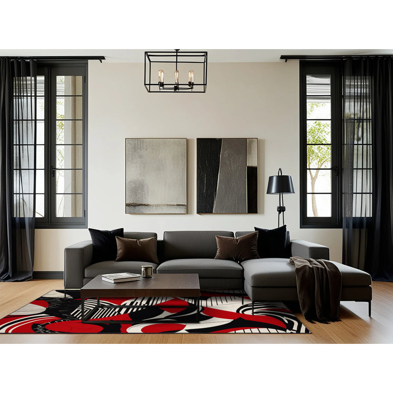 Flame Rift Rug, Round 4'