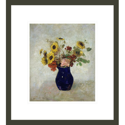 Vase De Fleurs by Odilon Redon -Framed Giclee Print