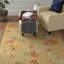 Tapis en laine crocheté à la main à motif floral Emrick-21599666