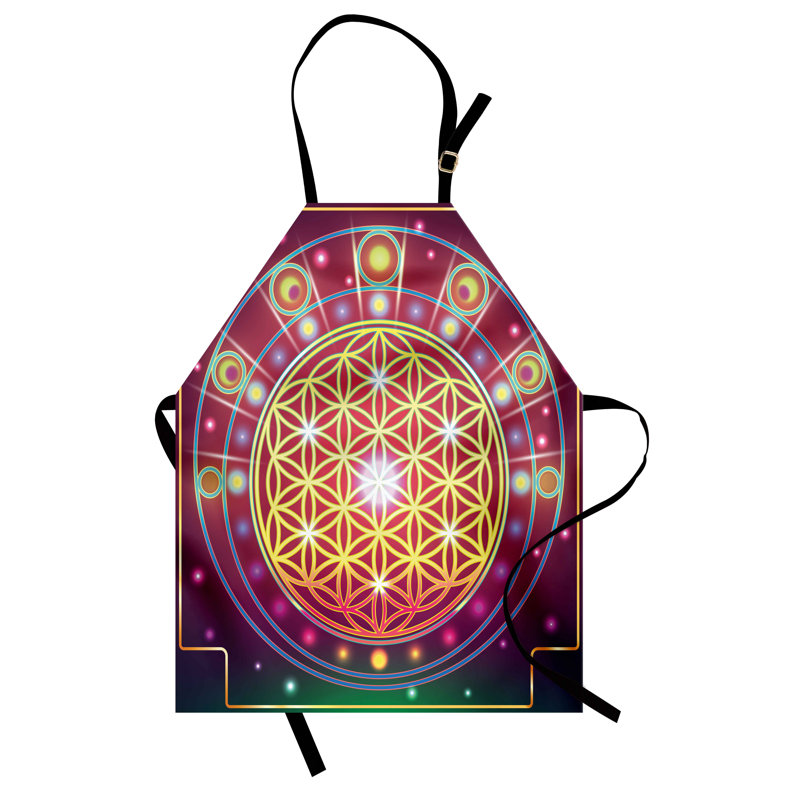 Multicolore tablier de préparation et saveur unisexe, motif de forme, taille adulte