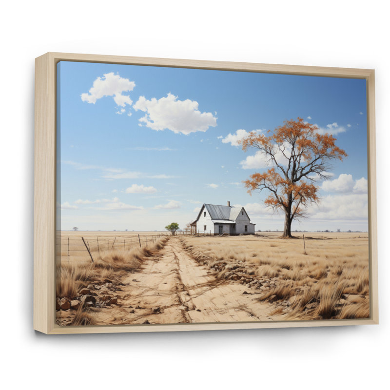 Marinda " Farmhouse Minimalism Path III ", H 16 po x l 32 po, Cadre naturel flottant