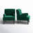 Jakub 28.5" W Velvet Tufted Polyester Armchair with Nailhead Trim-39956711
