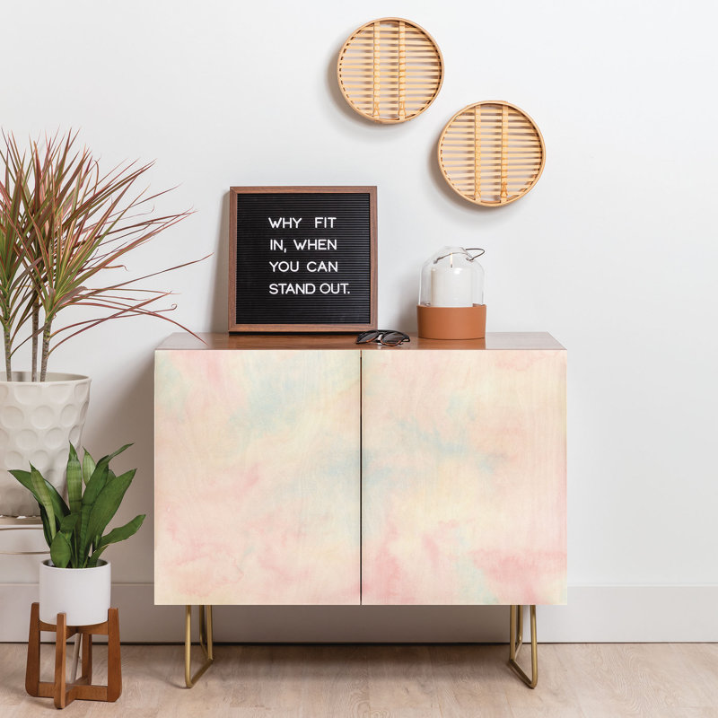 Crédence Jacqueline Maldonado Atmosphere Fiery Opal, Rose / bleu / brun foncé