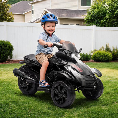 Voiture électrique pour enfant 12V 12V, jouet à piles avec deux moteurs, capacité de poids de 66 lb pour les enfants de 3 à 6 ans