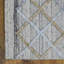 Tapis d'intérieur rectangulaire en polypropylène gris tissé à la main Kilim-795655095
