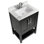 Base de meuble-lavabo simple 25 po Agu seulement